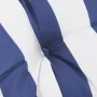 Cojines banco de jardín 2 uds tela Oxford azul y blanco a rayas de vidaXL, Cojines para sillas y sofás - Ref: Foro24-361728, ...