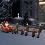 Adorno inflable de Navidad Papá Noel y renos LED 490 cm de vidaXL, Luces de Navidad - Ref: Foro24-288849, Precio: 134,25 €, D...