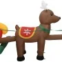 Adorno inflable de Navidad Papá Noel y renos LED 490 cm de vidaXL, Luces de Navidad - Ref: Foro24-288849, Precio: 134,25 €, D...