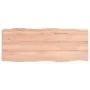 Tablero mesa madera tratada borde natural marrón 100x40x(2-4)cm de vidaXL, Tableros para mesas - Ref: Foro24-363948, Precio: ...