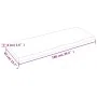 Tablero mesa madera tratada borde natural marrón 100x40x(2-4)cm de vidaXL, Tableros para mesas - Ref: Foro24-363948, Precio: ...