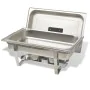 Set calentador de comida para buffet 4 piezas acero inoxidable de vidaXL, Escalfadores - Ref: Foro24-50530, Precio: 229,08 €,...