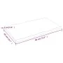 Tablero mesa madera tratada roble borde natural 80x50x2 cm de vidaXL, Tableros para mesas - Ref: Foro24-363941, Precio: 54,92...