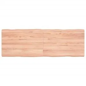 Tablero mesa madera tratada roble borde natural 120x40x6 cm de vidaXL, Tableros para mesas - Ref: Foro24-363957, Precio: 42,3...