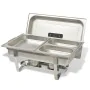 Set calentador de comida para buffet 4 piezas acero inoxidable de vidaXL, Escalfadores - Ref: Foro24-50530, Precio: 229,08 €,...