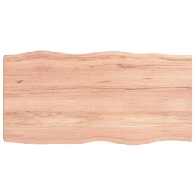 Tischplatte aus behandeltem Holz mit naturbrauner Kante, 100 x 50 x (2–6) cm von vidaXL, Tischplatten - Ref: Foro24-363952, P...