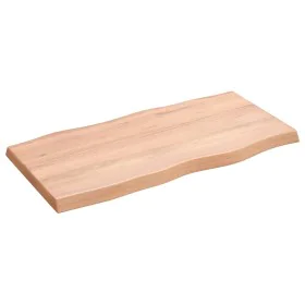Treated wood table top with natural brown edge 80x40x(2-4) cm by vidaXL, Table tops - Ref: Foro24-363939, Price: 45,06 €, Dis...