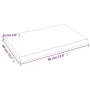 Tablero mesa madera tratada borde vivo marrón 60x40x(2-4) cm de vidaXL, Tableros para mesas - Ref: Foro24-363996, Precio: 34,...