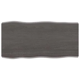 Tablero mesa madera tratada borde vivo marrón 80x40x(2-6) cm de vidaXL, Tableros para mesas - Ref: Foro24-364006, Precio: 43,...