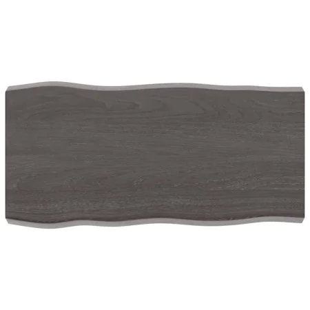 Tablero mesa madera tratada borde vivo marrón 80x40x(2-6) cm de vidaXL, Tableros para mesas - Ref: Foro24-364006, Precio: 43,...