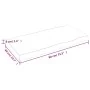 Tablero mesa madera tratada borde vivo marrón 80x40x(2-6) cm de vidaXL, Tableros para mesas - Ref: Foro24-364006, Precio: 43,...