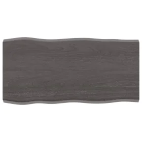 Tablero mesa madera tratada borde vivo marrón 80x40x(2-4) cm by vidaXL, Table tops - Ref: Foro24-364005, Price: 36,91 €, Disc...