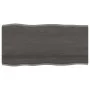 Treated oak wood table top brown live edge 100x50x2 cm by vidaXL, Table tops - Ref: Foro24-364016, Price: 39,64 €, Discount: %