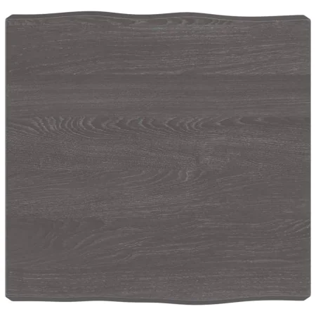 Treated wood table board with live edge, brown, 40x40x(2-6) cm. by vidaXL, Table tops - Ref: Foro24-363994, Price: 30,36 €, D...