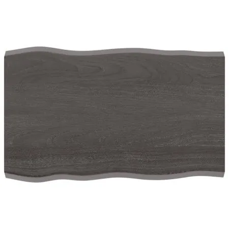 Tablero mesa madera tratada borde vivo marrón 80x50x(2-4) cm de vidaXL, Tableros para mesas - Ref: Foro24-364008, Precio: 42,...