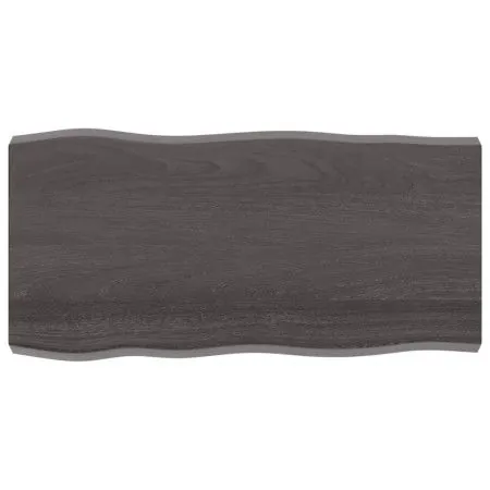 Tablero mesa madera tratada borde vivo marrón 100x50x(2-6) cm de vidaXL, Tableros para mesas - Ref: Foro24-364018, Precio: 61...