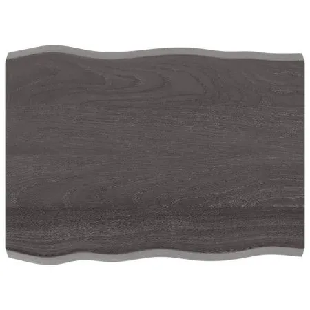 Tablero mesa madera tratada borde vivo marrón 80x60x(2-6) cm de vidaXL, Tableros para mesas - Ref: Foro24-364012, Precio: 58,...