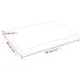 Tablero mesa madera tratada borde vivo marrón 80x60x(2-6) cm de vidaXL, Tableros para mesas - Ref: Foro24-364012, Precio: 58,...