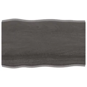 Tablero mesa madera tratada borde vivo marrón 100x60x(2-4) cm de vidaXL, Tableros para mesas - Ref: Foro24-364020, Precio: 60...