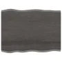 Treated oak wood table top brown live edge 80x60x2 cm by vidaXL, Table tops - Ref: Foro24-364010, Price: 39,64 €, Discount: %