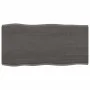 Treated oak wood table top brown live edge 80x40x2 cm by vidaXL, Table tops - Ref: Foro24-364004, Price: 42,22 €, Discount: %