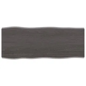 Treated wood table top brown live edge 100x40x(2-4) cm by vidaXL, Table tops - Ref: Foro24-364014, Price: 43,74 €, Discount: %