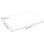 Treated wood table top brown live edge 80x60x(2-4) cm by vidaXL, Table tops - Ref: Foro24-364011, Price: 49,21 €, Discount: %