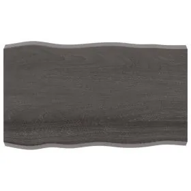 Tablero mesa madera tratada borde vivo marrón 100x60x(2-6) cm de vidaXL, Tableros para mesas - Ref: Foro24-364021, Precio: 71...