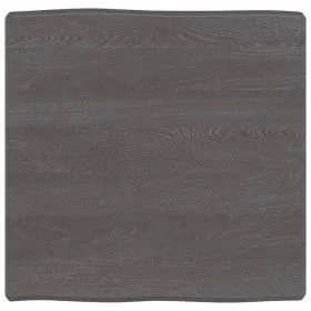Behandelter Holztisch mit lebendiger Kante in Braun, 60x60x(2-6) cm. von vidaXL, Tischplatten - Ref: Foro24-364003, Preis: 47...