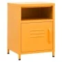 Mesita de noche acero amarillo mostaza 35x35x51 cm de vidaXL, Mesitas de noche - Ref: Foro24-336218, Precio: 75,46 €, Descuen...