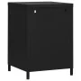 Mesita de noche acero negro 35x35x51 cm de vidaXL, Mesitas de noche - Ref: Foro24-336223, Precio: 78,69 €, Descuento: %