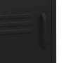 Mesita de noche acero negro 35x35x51 cm de vidaXL, Mesitas de noche - Ref: Foro24-336223, Precio: 78,69 €, Descuento: %