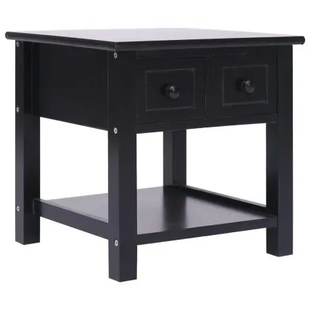 Black Paulownia wood side table 40x40x40 cm by vidaXL, Side tables - Ref: Foro24-284071, Price: 39,43 €, Discount: %