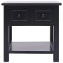 Black Paulownia wood side table 40x40x40 cm by vidaXL, Side tables - Ref: Foro24-284071, Price: 39,43 €, Discount: %