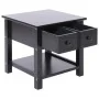 Black Paulownia wood side table 40x40x40 cm by vidaXL, Side tables - Ref: Foro24-284071, Price: 39,43 €, Discount: %