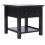 Black Paulownia wood side table 40x40x40 cm by vidaXL, Side tables - Ref: Foro24-284071, Price: 39,43 €, Discount: %