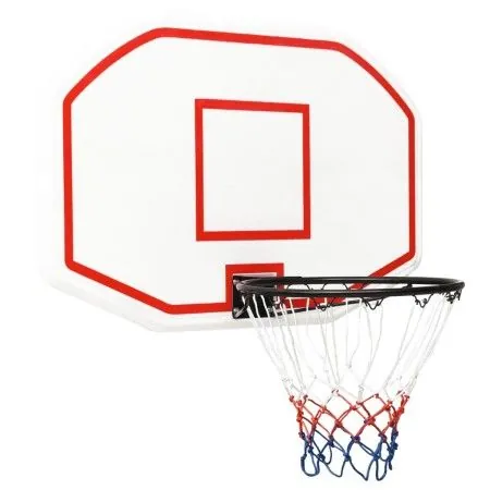Tablero de baloncesto polietileno blanco 109x71x3 cm de vidaXL, Tableros de baloncesto - Ref: Foro24-93662, Precio: 106,50 €,...