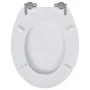 WC-Sitz MDF mit Soft-Close-Funktion in Weißem Design von vidaXL, Toiletten- und Bidetsitze - Ref: Foro24-140798, Preis: 41,67...