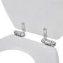 WC-Sitz MDF mit Soft-Close-Funktion in Weißem Design von vidaXL, Toiletten- und Bidetsitze - Ref: Foro24-140798, Preis: 41,67...