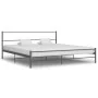 Estructura de cama de metal gris 180x200 cm de vidaXL, Camas y somieres - Ref: Foro24-284684, Precio: 106,95 €, Descuento: %