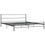Estructura de cama de metal gris 180x200 cm de vidaXL, Camas y somieres - Ref: Foro24-284684, Precio: 106,95 €, Descuento: %