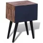 Mesita de noche con 2 cajones madera de teca reciclada de vidaXL, Mesitas de noche - Ref: Foro24-241711, Precio: 100,97 €, De...