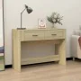 Mesa consola madera contrachapada roble Sonoma 100x39x75 cm de vidaXL, Mesas - Ref: Foro24-816779, Precio: 66,38 €, Descuento: %