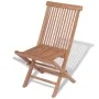 Sillas de jardín plegables 4 unidades madera maciza de teca de vidaXL, Sillas de jardín - Ref: Foro24-43040, Precio: 222,56 €...