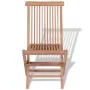 Sillas de jardín plegables 4 unidades madera maciza de teca de vidaXL, Sillas de jardín - Ref: Foro24-43040, Precio: 222,56 €...