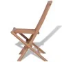 Sillas de jardín plegables 4 unidades madera maciza de teca de vidaXL, Sillas de jardín - Ref: Foro24-43040, Precio: 222,56 €...