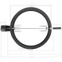 Kit de anillo asador de barbacoa negro 57 cm de vidaXL, Planchas y parrillas eléctricas - Ref: Foro24-44290, Precio: 111,97 €...