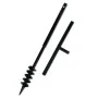 Earth drill with double spiral black steel handle 80 mm by vidaXL, Helical augers - Ref: Foro24-141023, Price: 34,11 €, Disco...