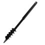 Taladro de tierra con mango doble espiral acero negro 80 mm de vidaXL, Barrenas helicoidales - Ref: Foro24-141023, Precio: 34...
