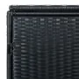 Cobertizo doble contenedor basura ratán negro 148x80x111cm de vidaXL, Cobertizos - Ref: Foro24-43887, Precio: 265,82 €, Descu...